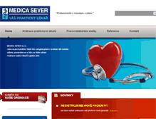 Tablet Screenshot of medica-sever.cz